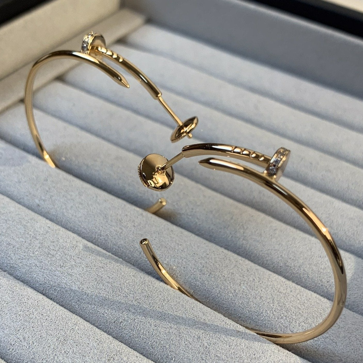 [Kismet Jewels ]JUSTE EARRINGS GOLD DIAMONDS 1.8MM