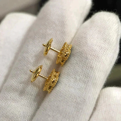 [Kismet Jewels ]CLOVER MINI 9.5MM MALACHITE  EARRINGS