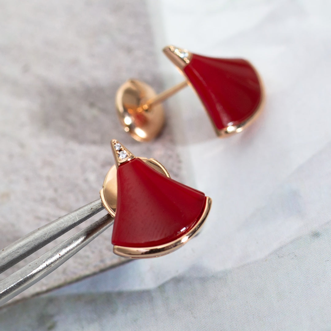 [Kismet Jewels ]DIVAS DREAM EARRINGS PINK GOLD