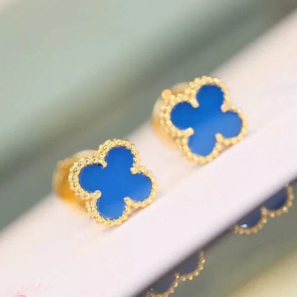 [Kismet Jewels ]CLOVER MINI 9.5MM TURQUOISE EARRINGS