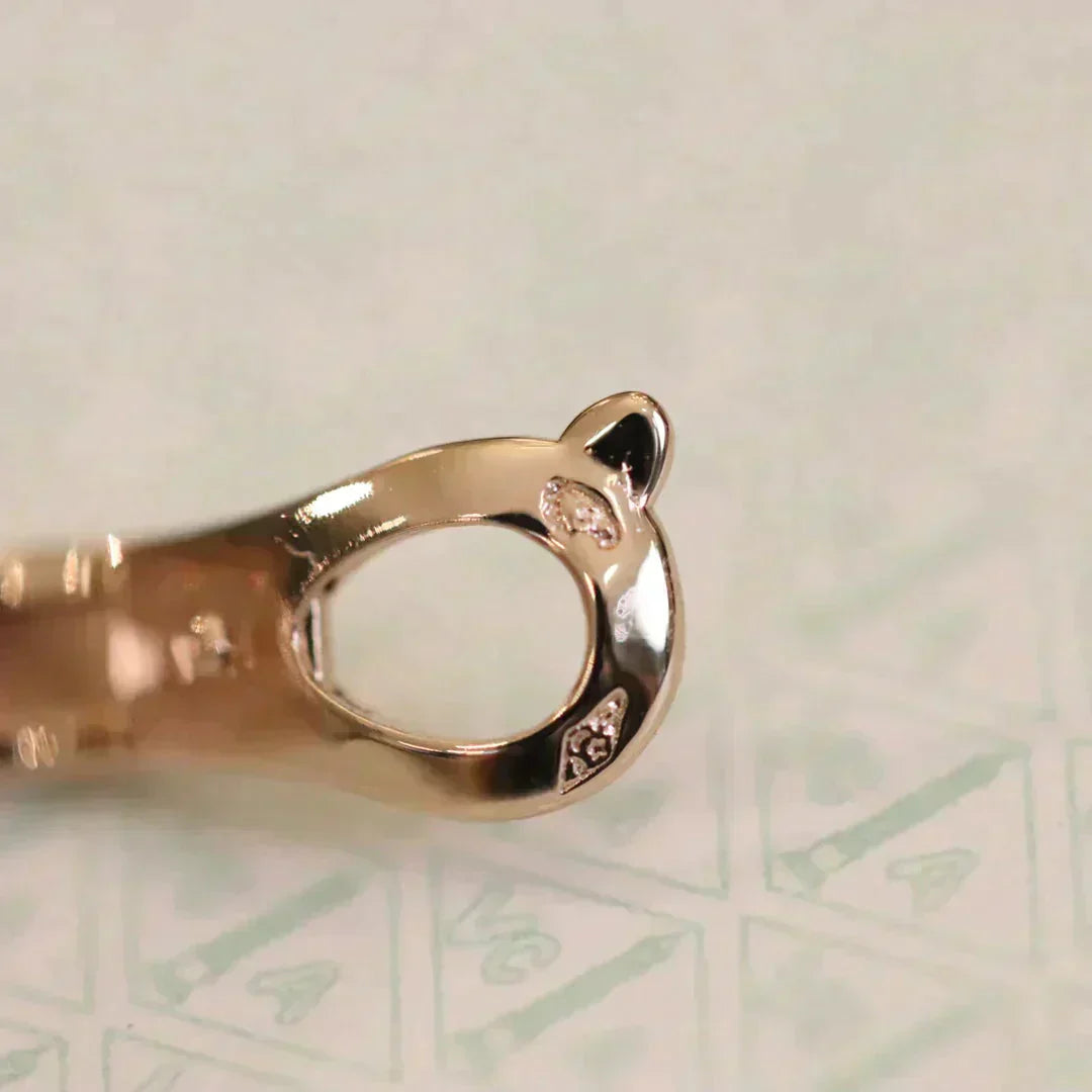 [Kismet Jewels ]CLOVER MEDIUM 1 MOTIFS FUll DIAMOND EARRINGS