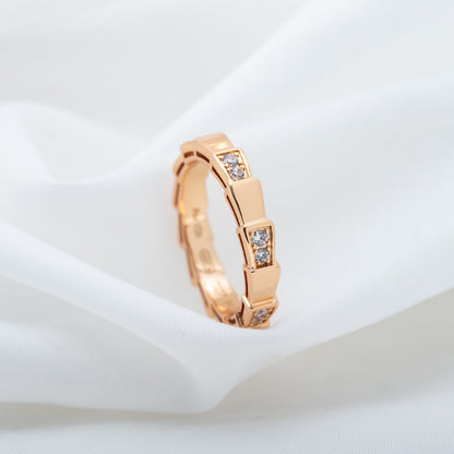 [Kismet Jewels ]SERPENTI RING PINK GOLD  3MM