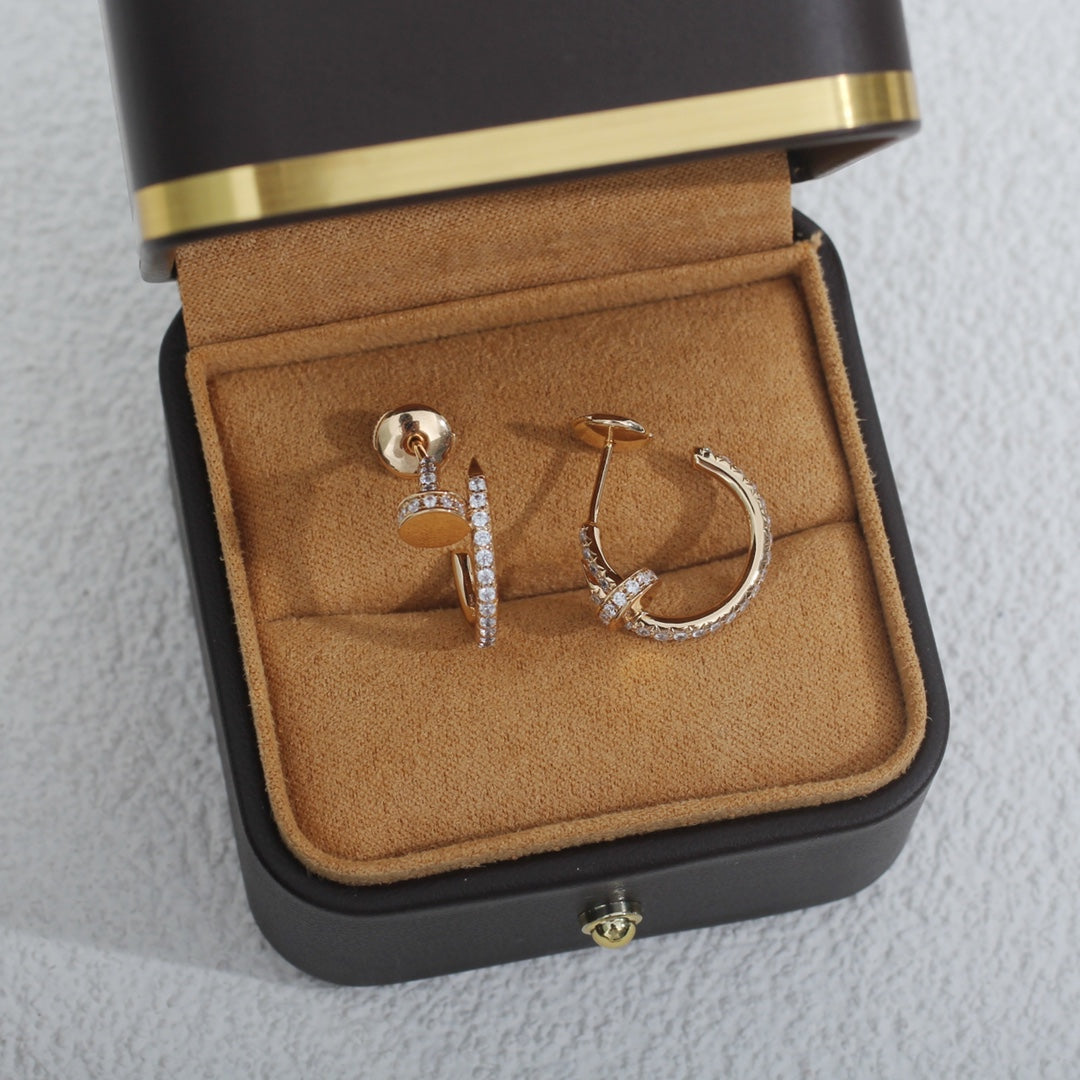 [Kismet Jewels ]JUSTE EARRINGS 12.75MM PINK GOLD DIAMOND