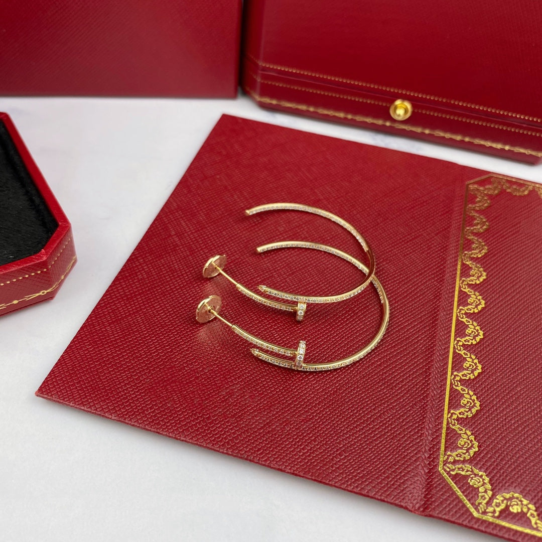 [Kismet Jewels ]JUSTE EARRINGS FULL DIAMONDS 1.8MM