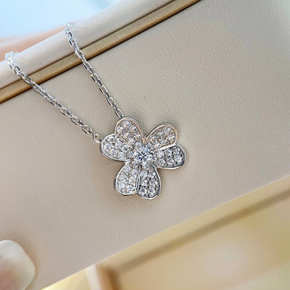 [Kismet Jewels ]CLOVER DIAMOND NECKLACE SILVER