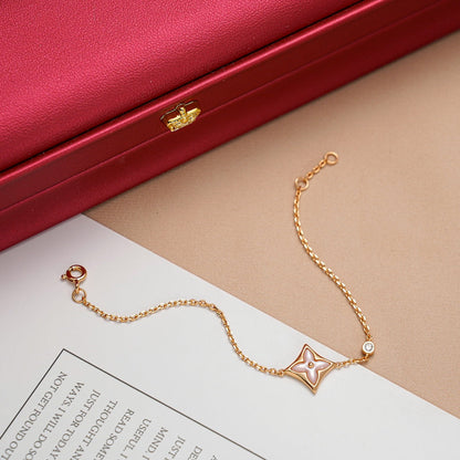 [Kismet Jewels ]STAR 1 DIAMOND PINK GOLD BRACELET