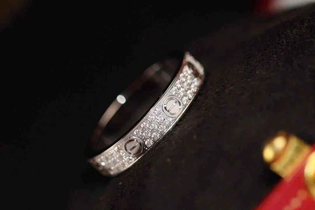 [Kismet Jewels ]LOVE RING 3.6MM DIAMOND PAVED
