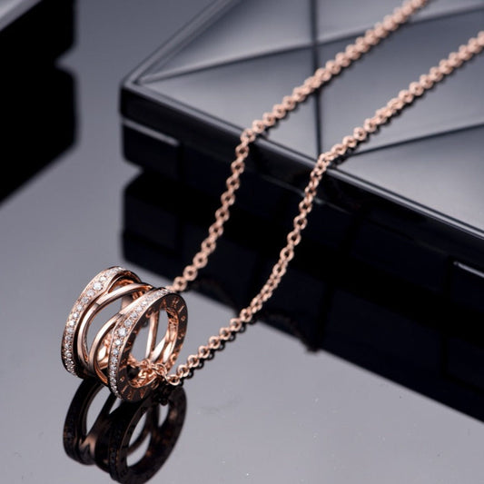 [Kismet Jewels ]ZERO 1 PINK GOLD DIAMOND OPEN NECKLACE