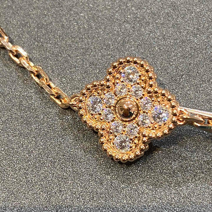 [Kismet Jewels ]CLOVER 5 MOTIFS  FULL DIAMOND BRACELET