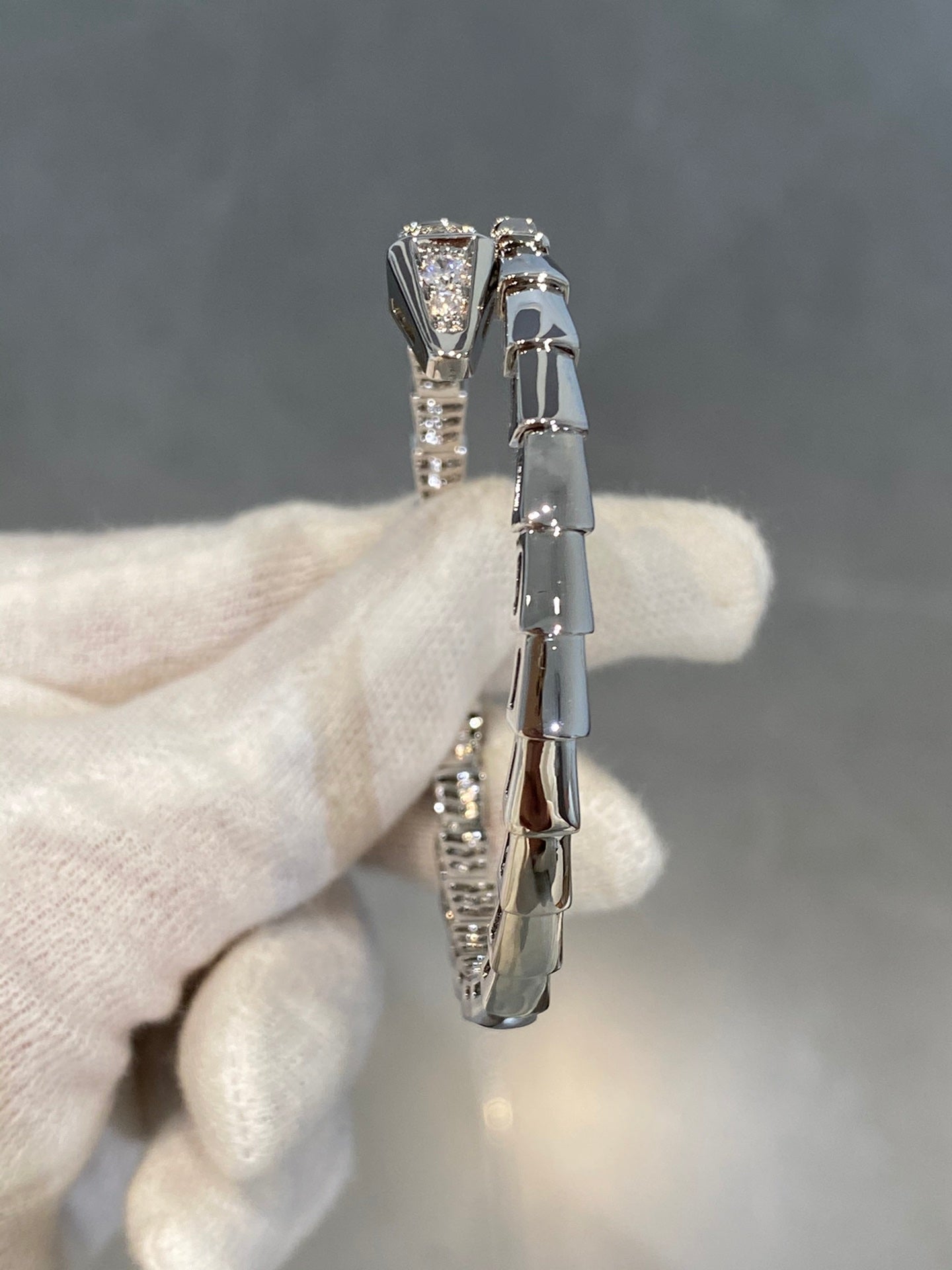 [Kismet Jewels ]SERPENTI BRACELET DIAMONDS SILVER