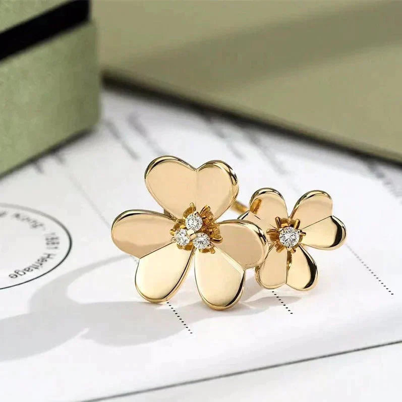 [Kismet Jewels ]CLOVER COMOS GOLD DIAMOND RING