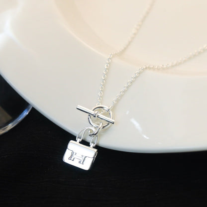 [Kismet Jewels ]POP H PEDANT SILVER NECKLACE