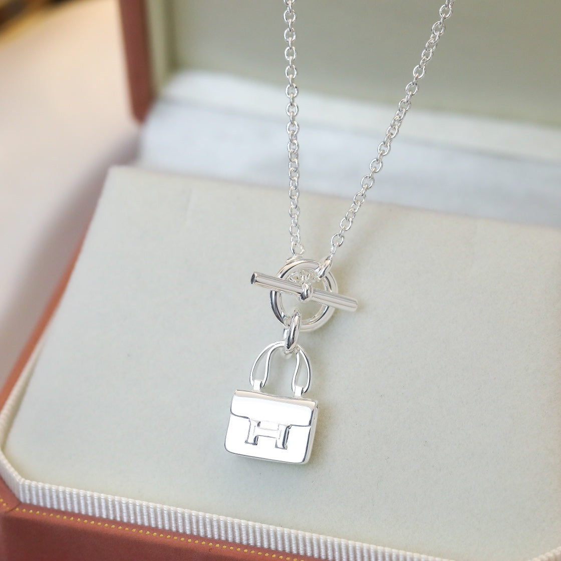 [Kismet Jewels ]POP H PEDANT SILVER NECKLACE
