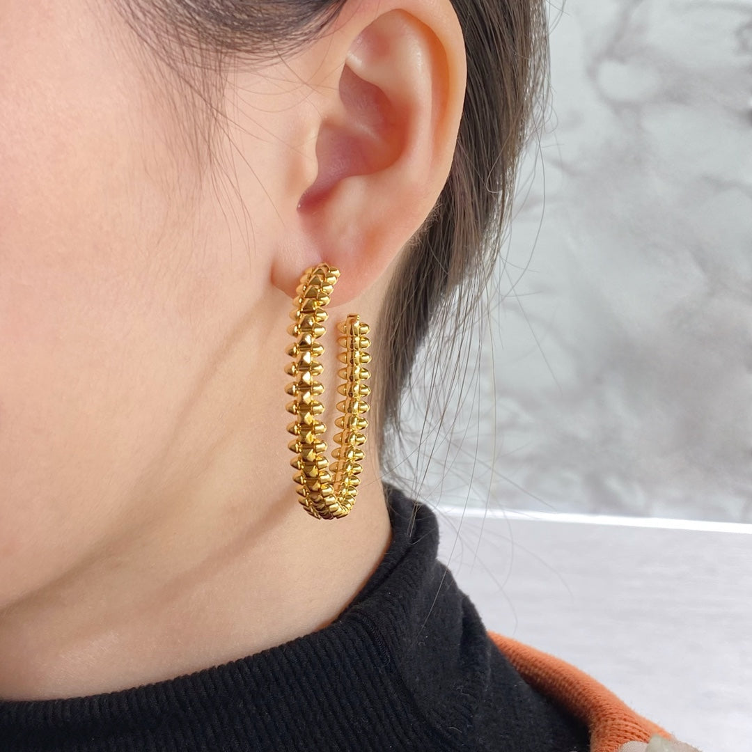 [Kismet Jewels ]CLASH LARGE HOOP EARRINGS