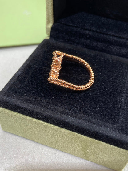 [Kismet Jewels ]CLOVER RIVERSIBLE ROSE GOLD RING