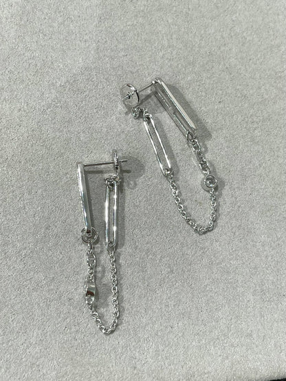 [Kismet Jewels ]CHAINE CHAOS DIAMOND DROP EARRINGS
