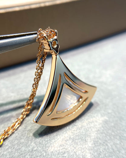 [Kismet Jewels ]DREAM MOP DIAMOND PAVED PINK GOLD NECKLACE