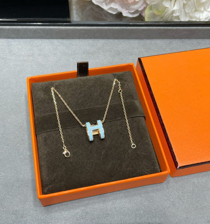 [Kismet Jewels ]POP H SKY BLUE NECKLACE