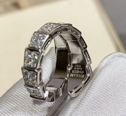 [Kismet Jewels ]SERPENTI RING SILVER DIAMOND PAVED