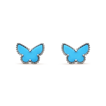 [Kismet Jewels ]BUTTERFLY TURQUOISE EARRINGS SILVER
