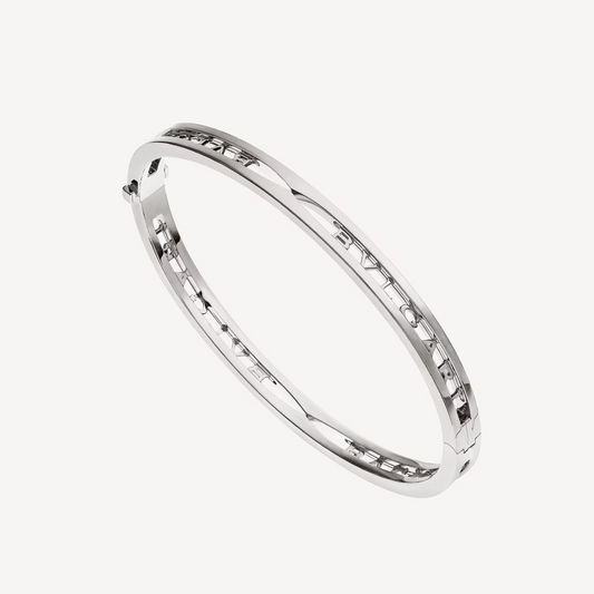 [Kismet Jewels ]ZERO 1 SPIRAL LOGO SILVER BRACELET