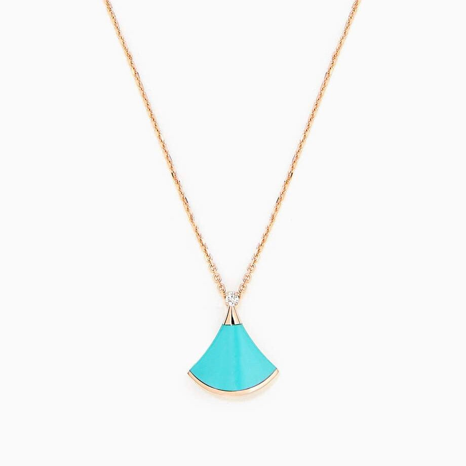 [Kismet Jewels ]DREAM NECKLACE TURQUOISE PINK GOLD