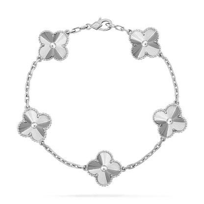 [Kismet Jewels ]CLOVER SILVER 5 MOTIFS BRACELET