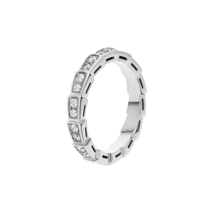 [Kismet Jewels ]SERPENTI RING SILVER DIAMOND PAVED 3MM