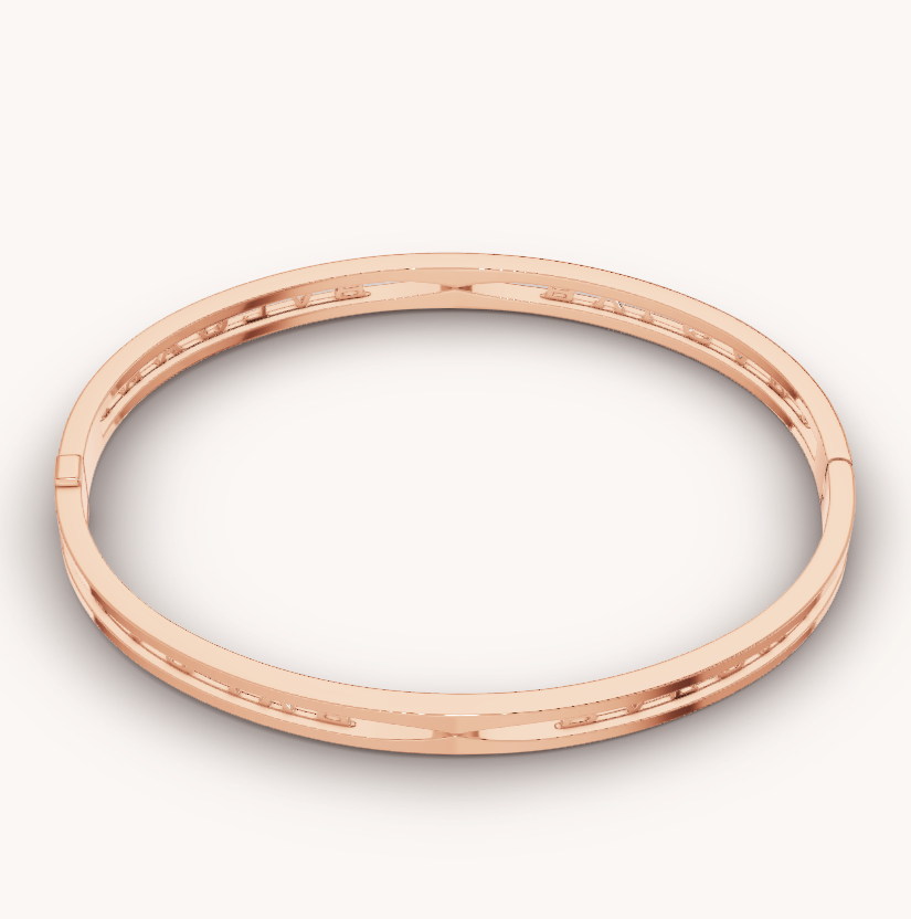 [Kismet Jewels ]ZERO 1 SPIRAL LOGO PINK GOLD BRACELET