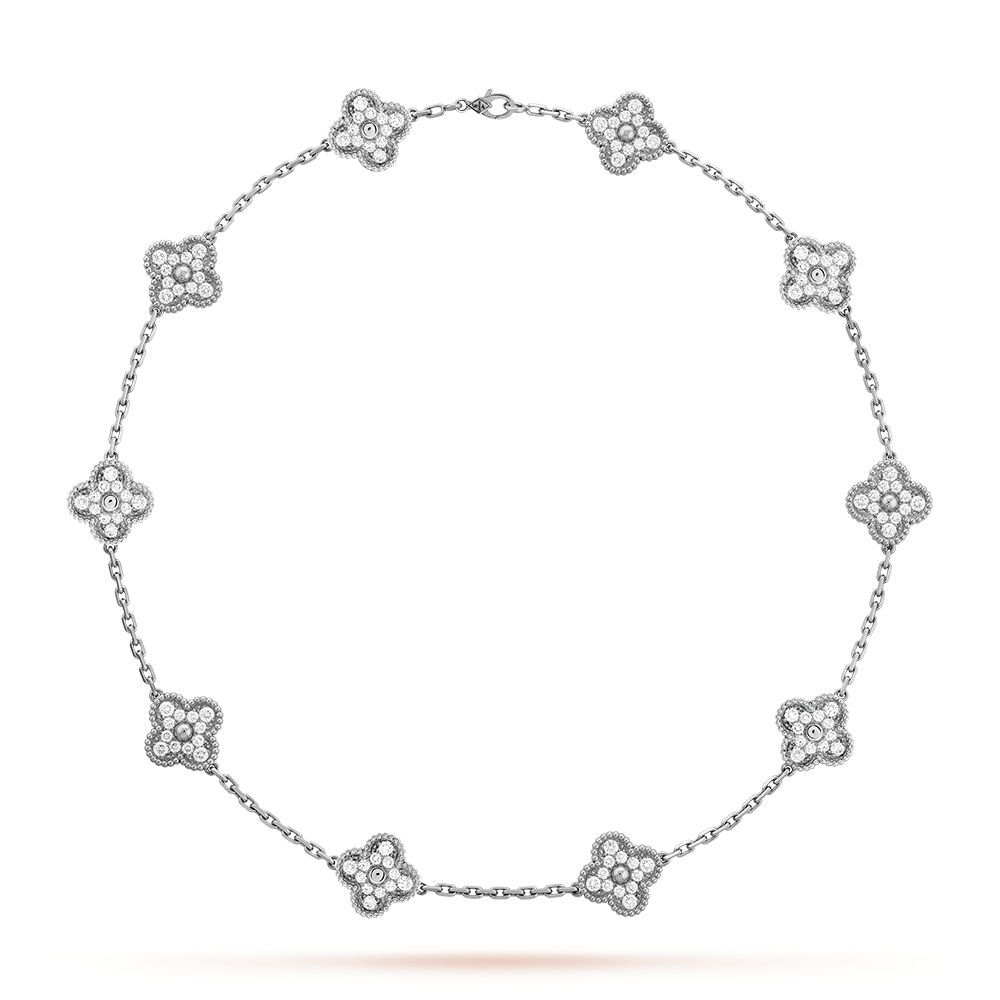 [Kismet Jewels ]CLOVER 10 MOTIFS DIAMOND NECKLACE