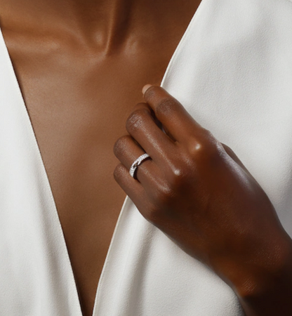 [Kismet Jewels ]ALLIANCE LIENS VIDENCE PAVED DIAMOND 4MM RING