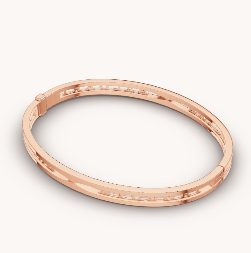 [Kismet Jewels ]ZERO 1 SPIRAL LOGO PINK GOLD BRACELET