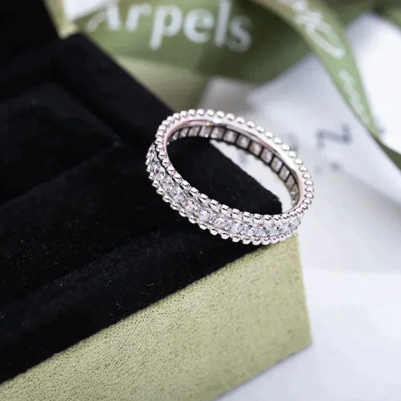 [Kismet Jewels ]PERLEE DIAMOND SILVER RING