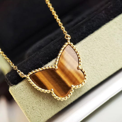 [Kismet Jewels ] TIGER__ EYE BUTTERFLY NECKLACE