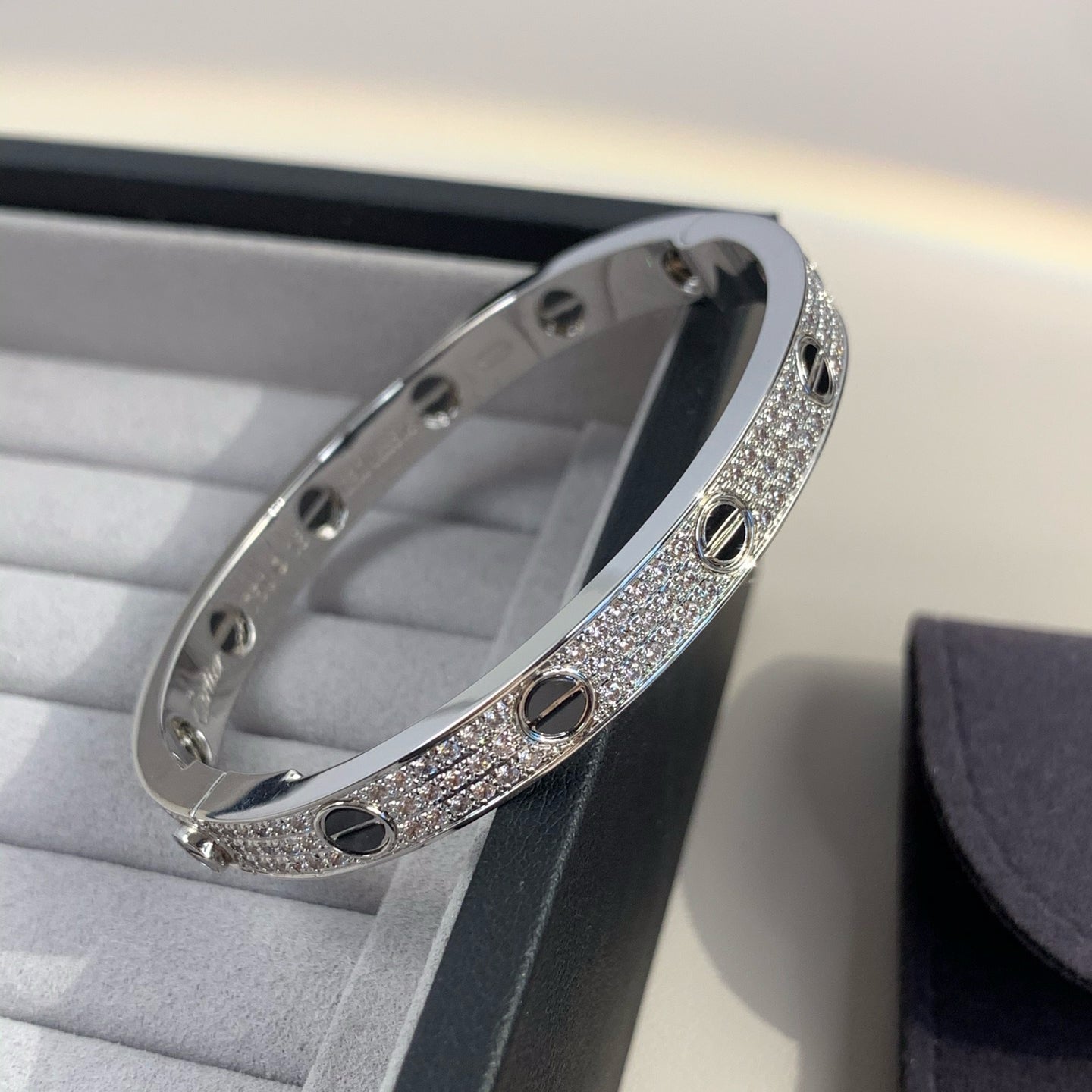 [Kismet Jewels ]LOVE BRACELET 6.1MM DIAMOND-PAVED CERAMIC