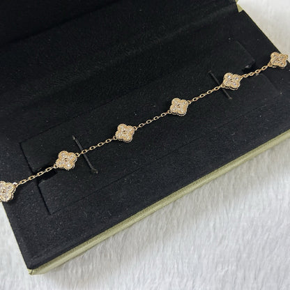 [Kismet Jewels ]CLOVER 6 MOTIF DIAMOND BRACELET