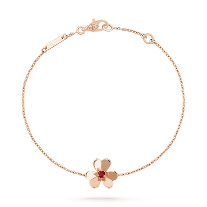 [Kismet Jewels ]FRIVOLE GOLD FLOWER PINK MALACHITE BRACELET