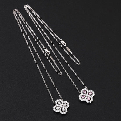 [Kismet Jewels ]LOOP NECKLACE FULL MOTIF DIAMOND 16MM MULTIPLE COLORS