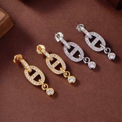 [Kismet Jewels ]HM CHAINE DIAMOND EARRINGS