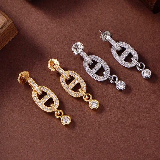 [Kismet Jewels ]HM CHAINE DIAMOND EARRINGS