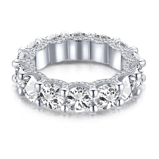 [Kismet Jewels ]Gorgeous Round Cut Tennis Ring