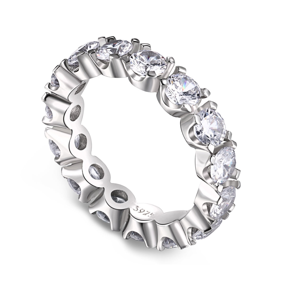 [Kismet Jewels ]Eternity Round Cut Tennis Ring