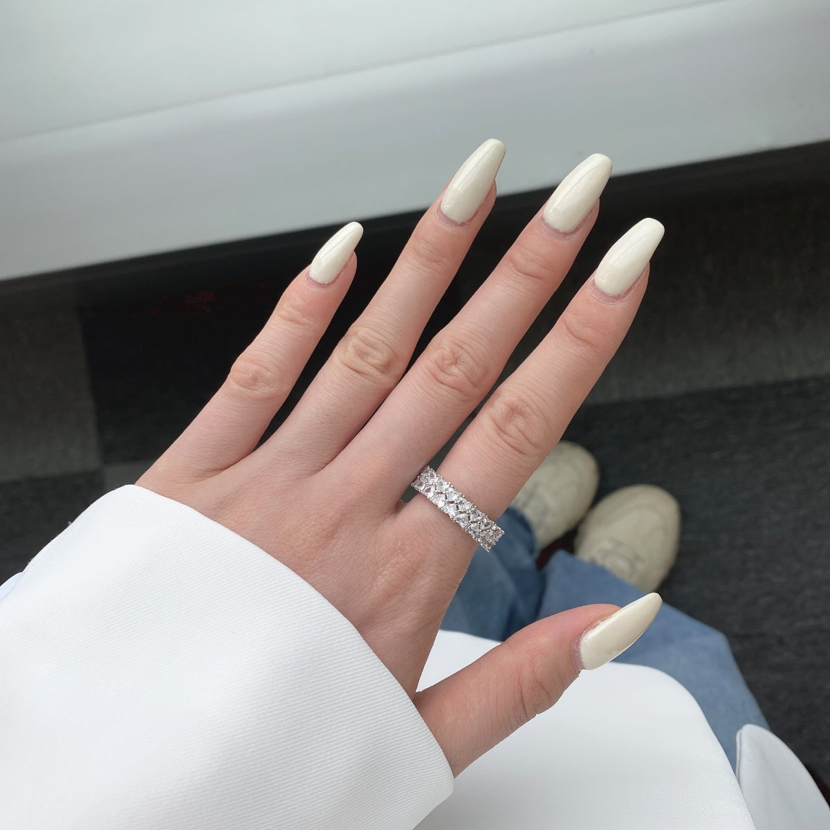 [Kismet Jewels ]Sparkling Full Heart Ring