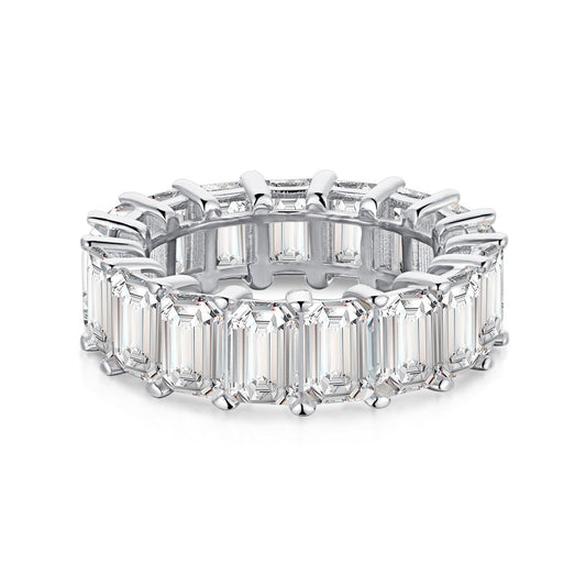 [Kismet Jewels ]0.75 Carat Elegant Emerald Cut Tennis Ring