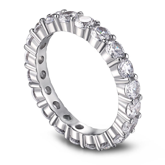 [Kismet Jewels ]Sparkling Round Cut Tennis Ring