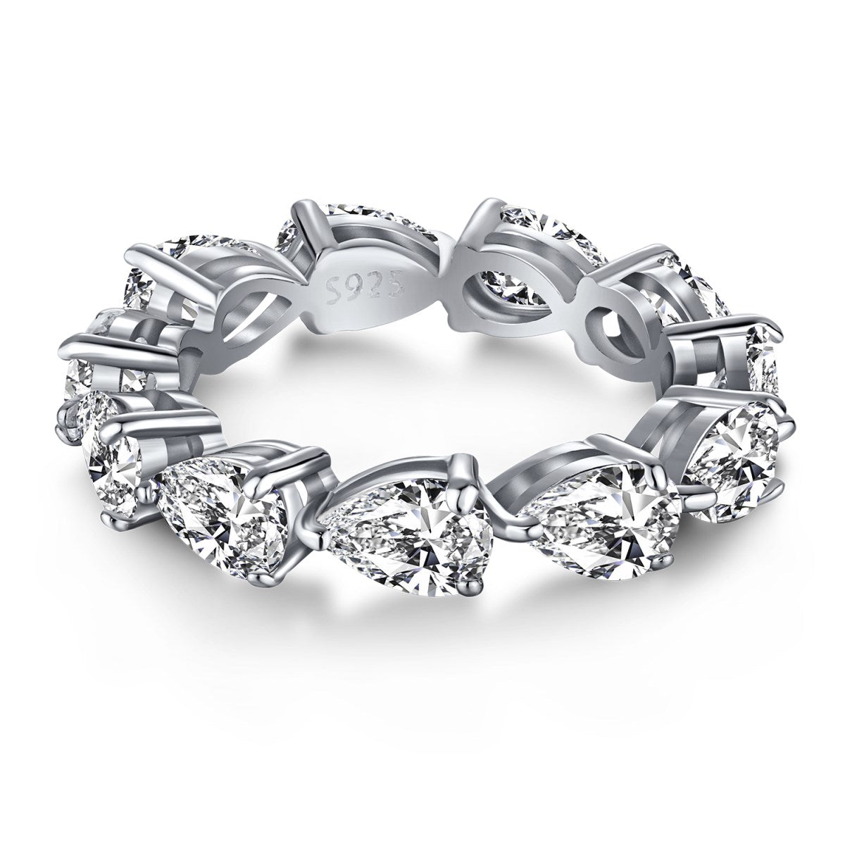 [Kismet Jewels ]Exquisite Pear Cut Tennis Ring