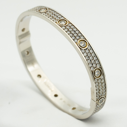 [Kismet Jewels ]LOVE BRACELET 6.1MM DIAMOND-PAVED 10 BIG DIAMONDS
