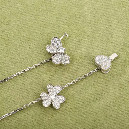 [Kismet Jewels ]FRIVOLE SILVER 9 FLOWERS NECKLACE