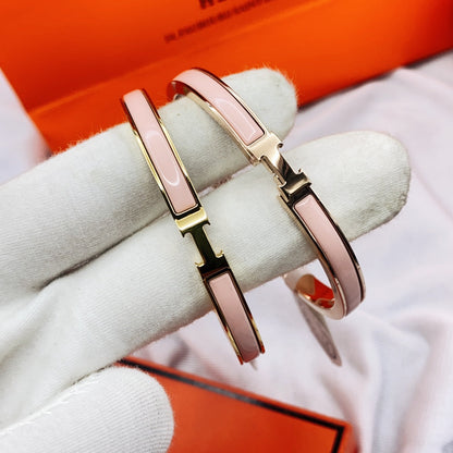 [Kismet Jewels ]CLASSIC HM CLIC  PINK 8MM ENAMEL BRACELET