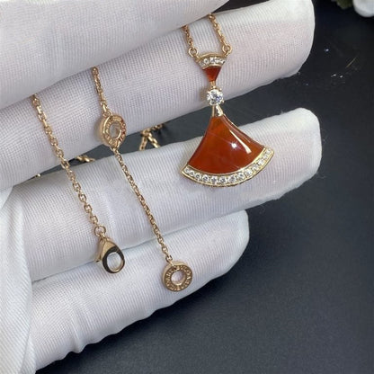 [Kismet Jewels ]DREAM NECKLACE CARNELIAN DIAMOND